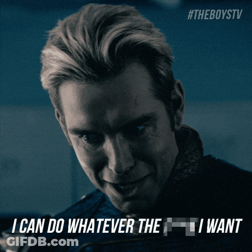 Man Saying I Can Do Whatever I Want GIF