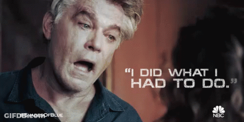 Man Saying I Did What I Had To Do In Blue Shades Ad GIF