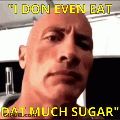 Man Saying I Don't Even Eat That Much Sugar GIF