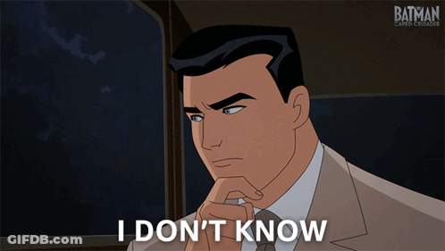 Man Saying I Don't Know GIF
