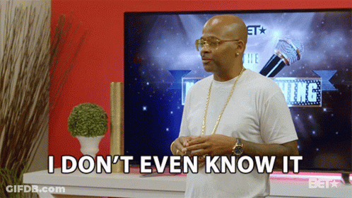 Man Saying I Don't Know In Front Of TV GIF