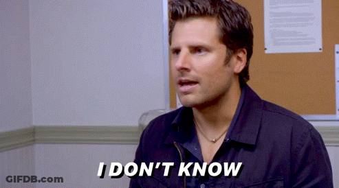 Man Saying I Don't Know GIF