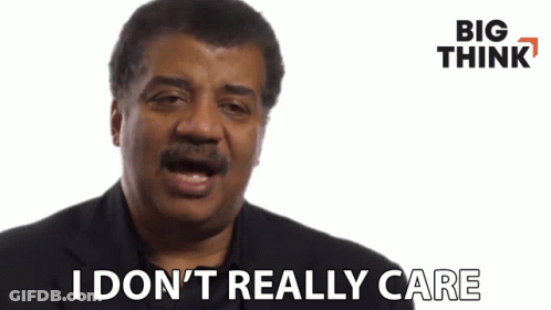 Man Saying I Don't Really Care GIF