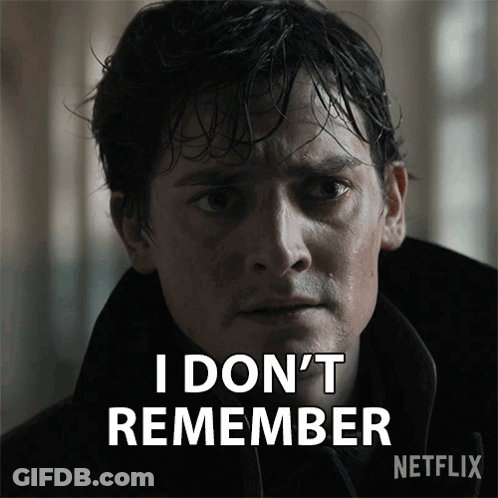 Man Saying I Don't Remember Netflix Ad GIF