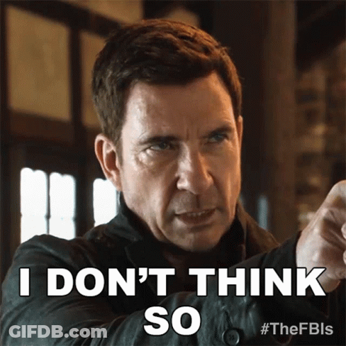 Man Saying I Don't Think So Pointing Finger GIF
