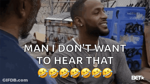 Man Saying I Don't Want To Hear That GIF