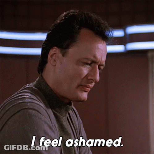 Man Saying I Feel Ashamed GIF