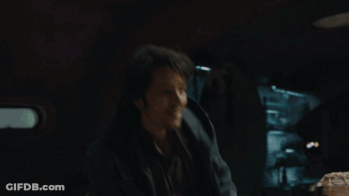 Man Saying I Got Lucky To Another Man GIF