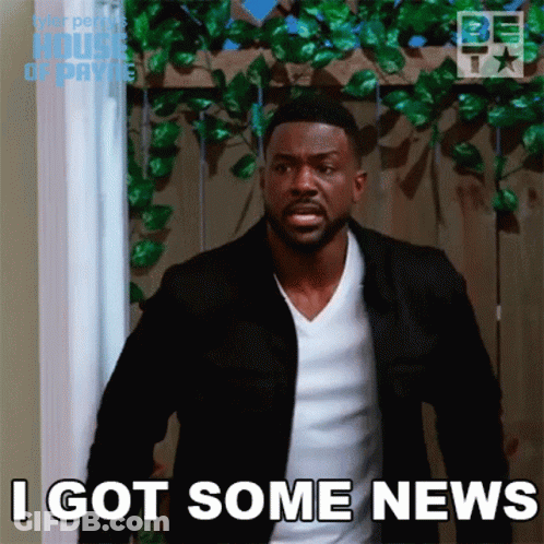 Man Saying I Got Some News GIF