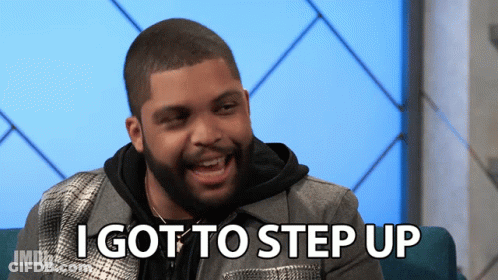 Man Saying I Got To Step Up On Couch GIF