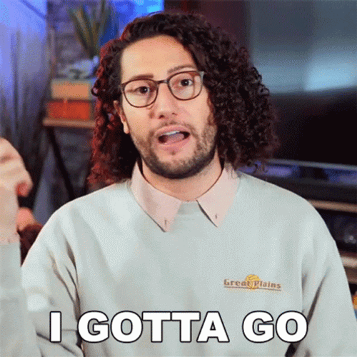 Man Saying I Gotta Go GIF