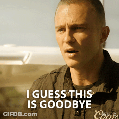 Man Saying I Guess This Is Goodbye In Black Shirt GIF