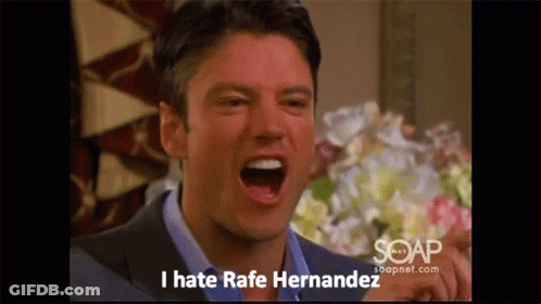 Man Saying I Hate Rafe Hernandez GIF