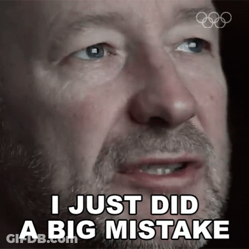 Man Saying I Just Did A Big Mistake GIF