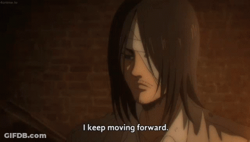 Man Saying I Keep Moving Forward GIF
