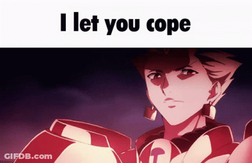 Man Saying I Let You Cope GIF