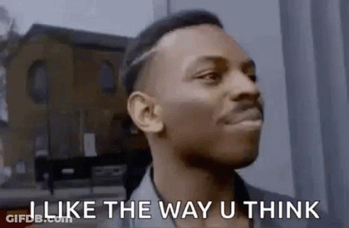 Man Saying I Like The Way U Think GIF