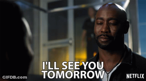 Man Saying I'll See You Tomorrow GIF