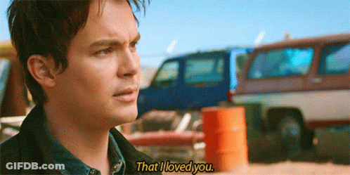 Man Saying I Loved You In Front Of Cars GIF