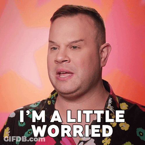 Man Saying I'm A Little Worried GIF