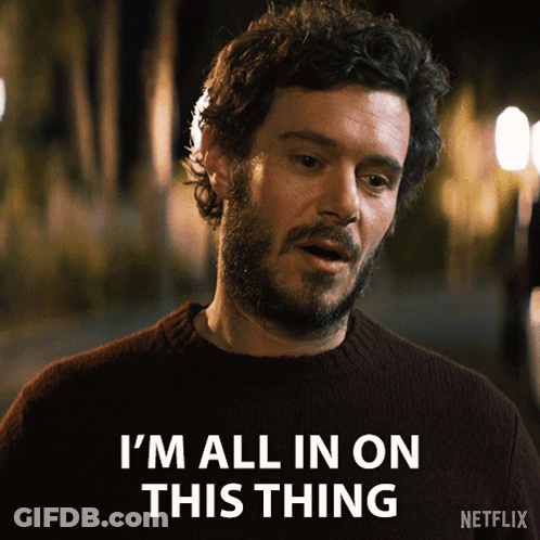 Man Saying I'm All In On Netflix GIF