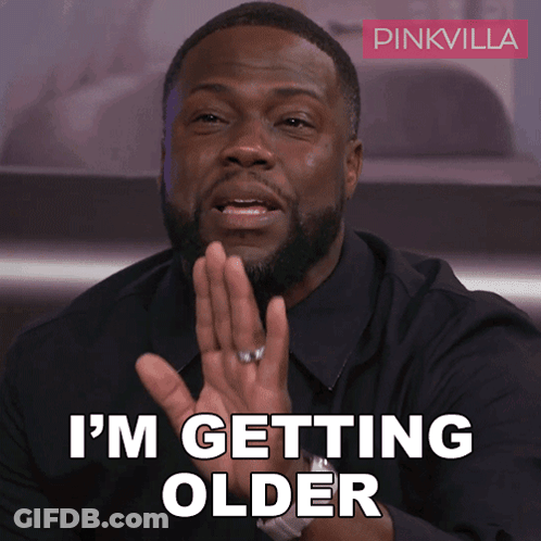 Man Saying I'm Getting Older With Hands In Pockets GIF