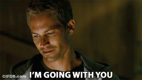 Man Saying I'm Going With You Looking Down GIF