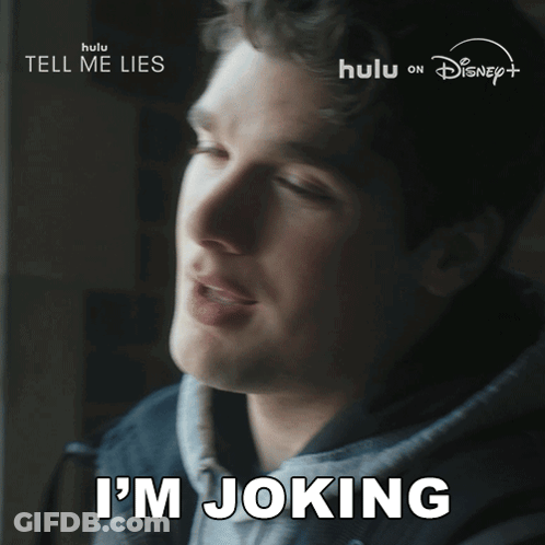 Man Saying I'm Joking Disney Poster GIF