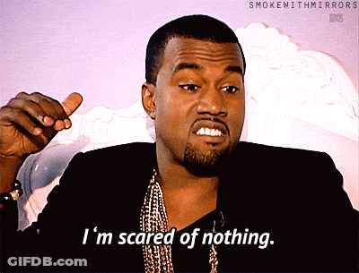 Man Saying I'm Scared Of Nothing GIF
