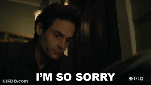 Man Saying I'm So Sorry Netflix GIF