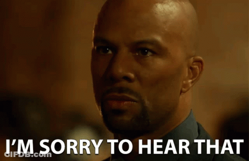 Man Saying I'm Sorry To Hear That GIF