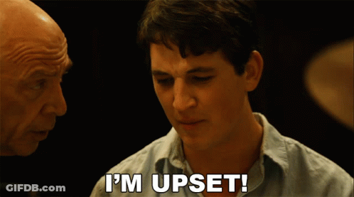 Man Saying I'm Upset To Older Man GIF
