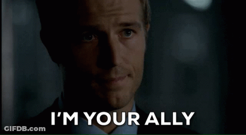 Man Saying I'm Your Ally GIF