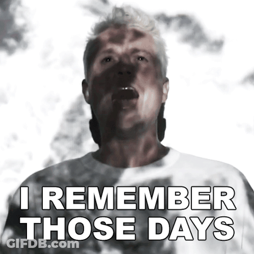 Man Saying I Remember Those Days GIF