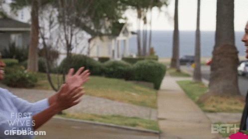 Man Saying I Should Bounce In Front Of BET Logo GIF