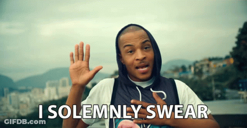 Man Saying I Solemnly Swear Before Mountains GIF