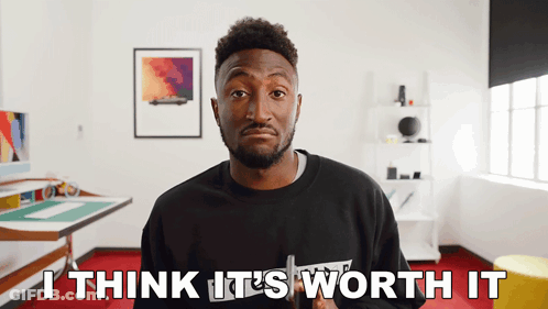 Man Saying I Think It's Worth It GIF
