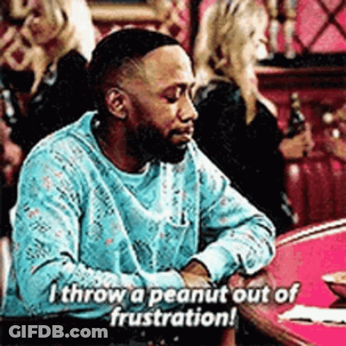 Man Saying I Threw A Peanut GIF