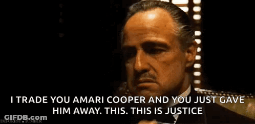 Man Saying I Trade You Amari Cooper Justice GIF