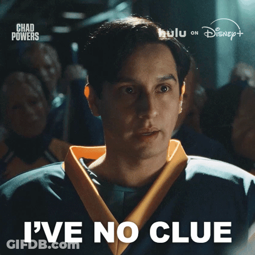 Man Saying I've No Clue In Blue And Yellow Uniform GIF