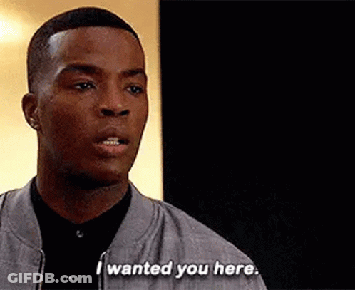 Man Saying I Wanted You Here GIF