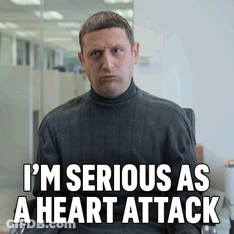 Man Saying Im Serious As Heart Attack GIF