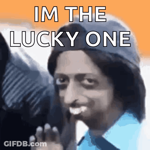 Man Saying Im The Lucky One GIF