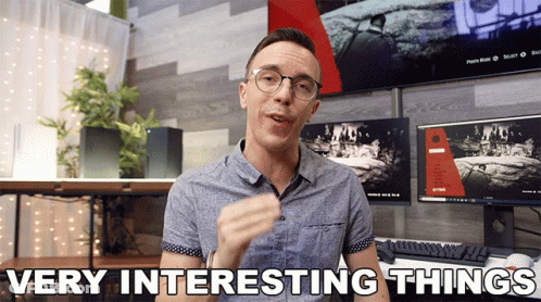 Man Saying Interesting Things At Computer GIF