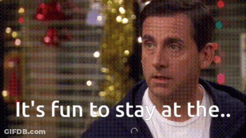 Man Saying It's Fun To Stay At The GIF