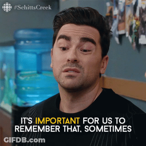 Man Saying It's Important To Remember At Water Cooler GIF