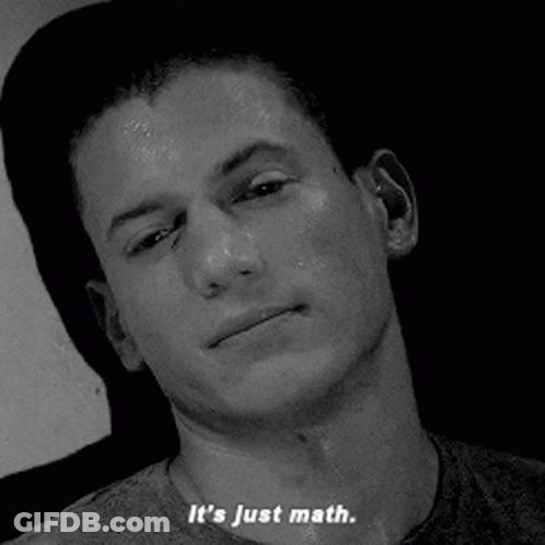Man Saying It's Just Math GIF