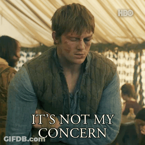 Man Saying It's Not My Concern HBO Logo GIF