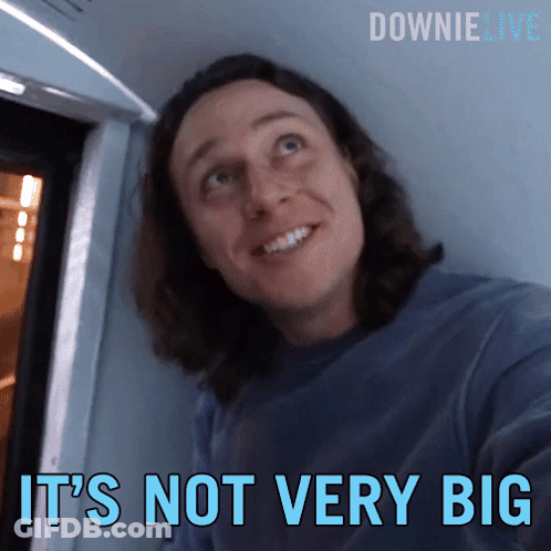 Man Saying It's Not Very Big GIF