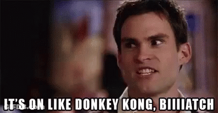 Man Saying It's On Like Donkey Kong Bitch GIF